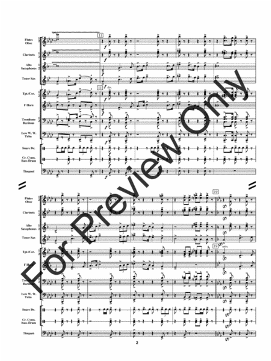Mobbusters (Score) Concert Band scores gallery preview page 5