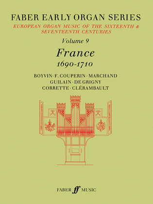 Book cover for Faber Early Organ, Volume 9