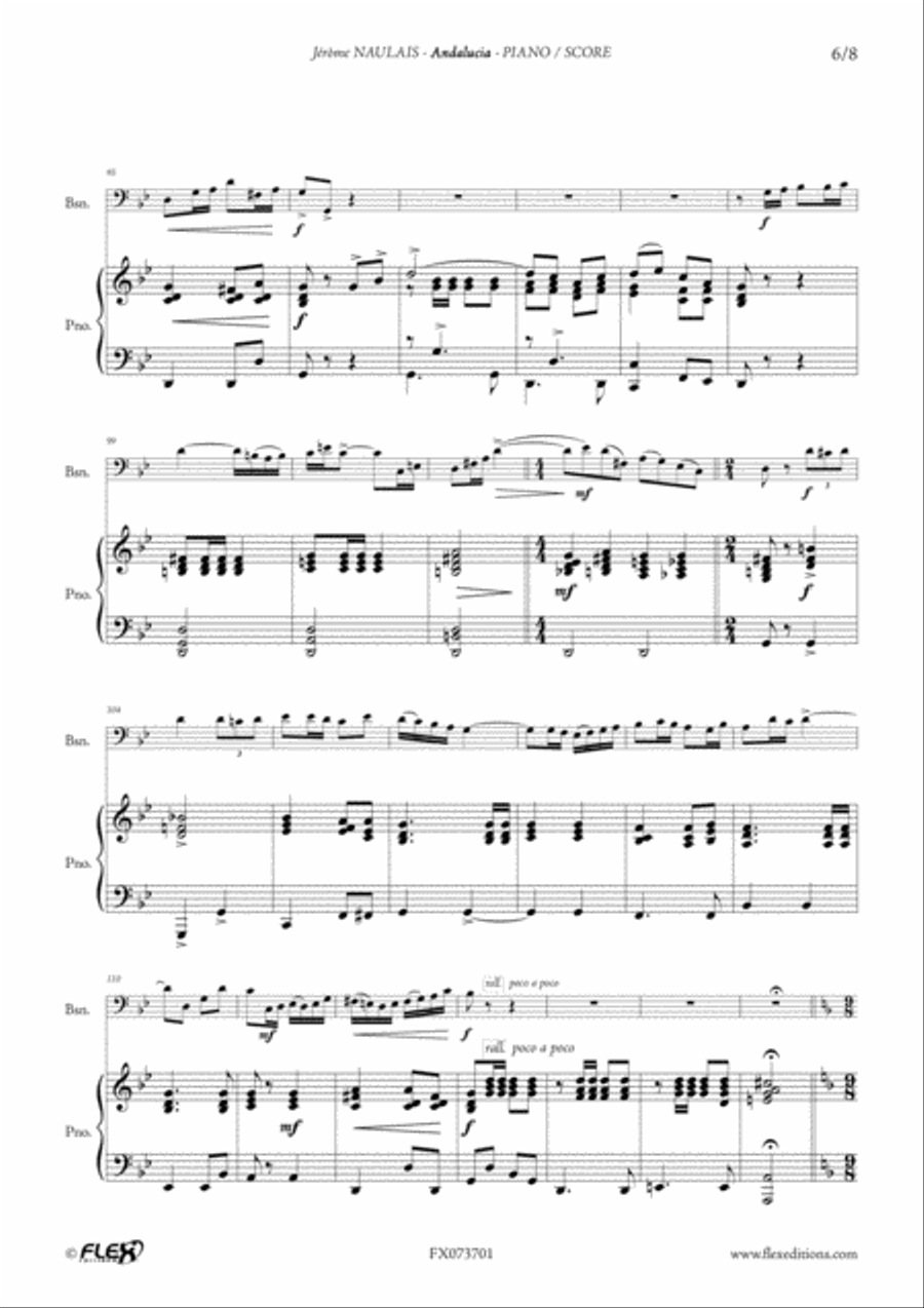 Andalucia Andalucia Bassoon scores gallery preview page 6