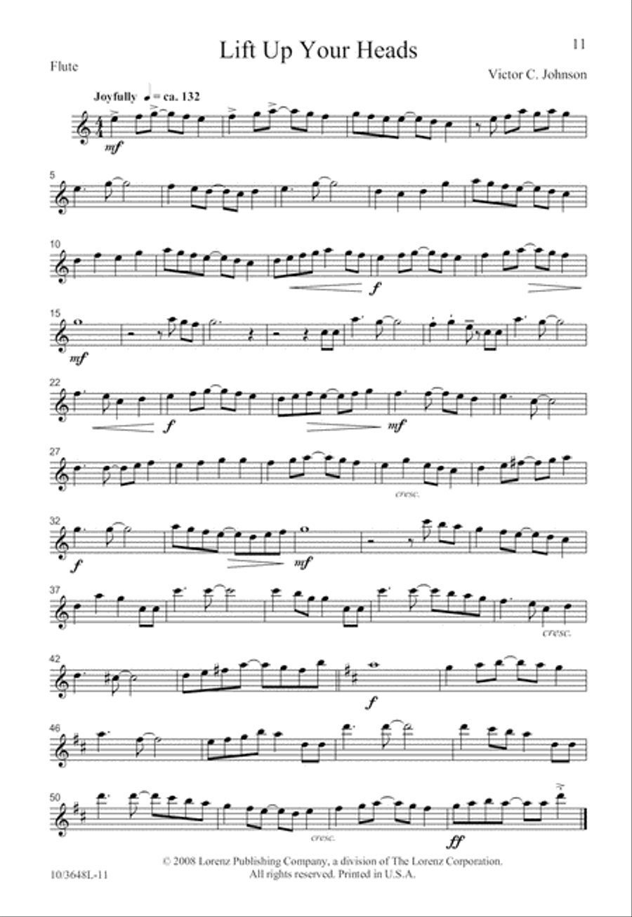 Lift Up Your Heads Unison Choir scores gallery preview page 11