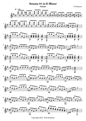 Sonata No. 1 in E Minor