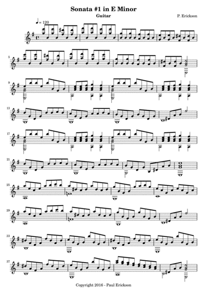 Sonata No. 1 in E Minor image number null
