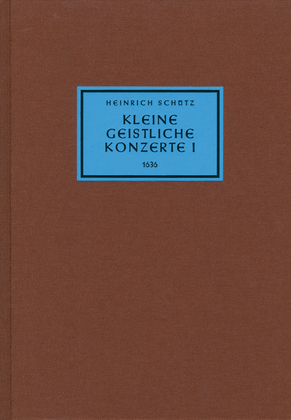 Book cover for Kleine geistliche Konzerte I (1636)
