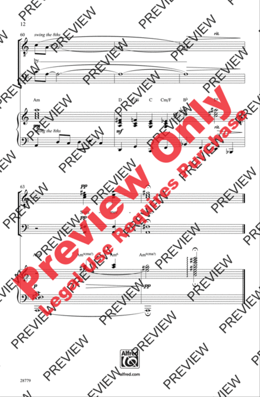 Summertime Men's Choir scores gallery preview page 12