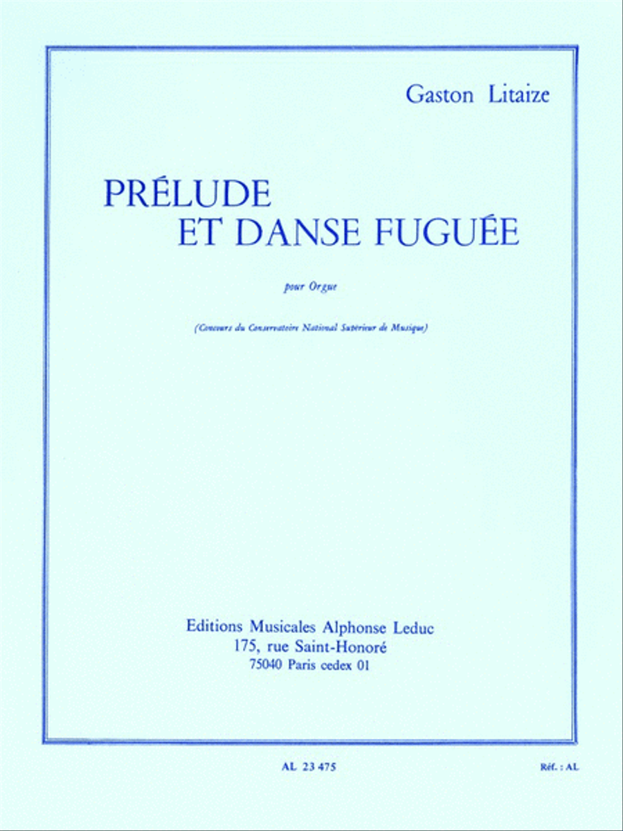 Prelude Et Danse Fuguee (organ)