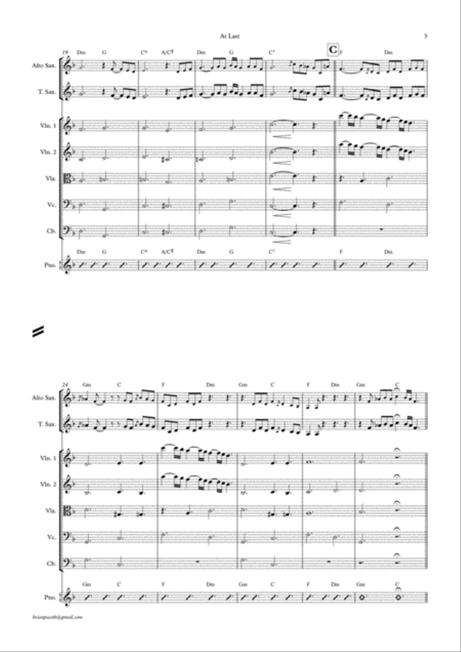 At Last Small Ensemble scores gallery preview page 3