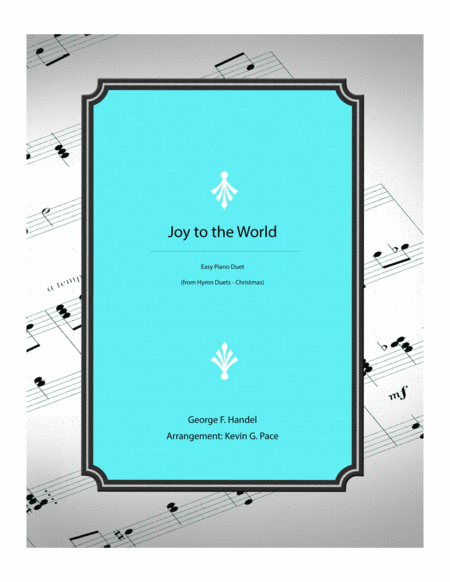 Joy to the World - easy piano duet image number null