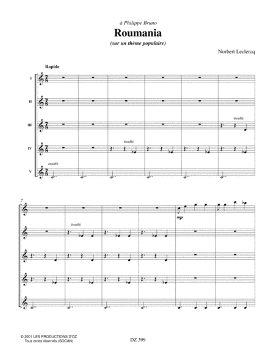 Roumania Guitar Ensemble scores gallery preview page 2