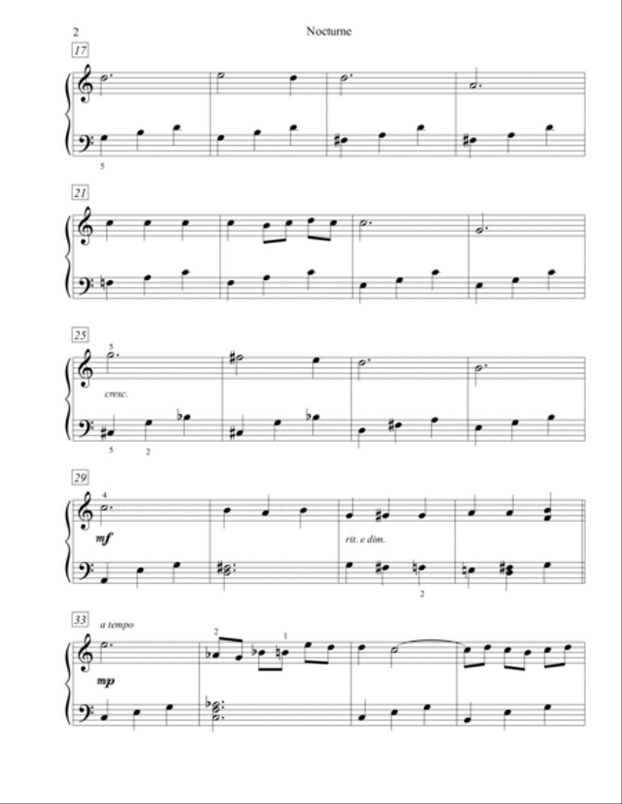 Nocturne, Op. 9, No. 2 - easy piano Piano Method scores gallery preview page 2