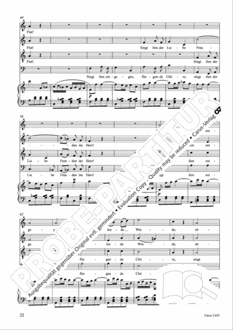 Choral collection Great Opera Choruses - Mozart * Haydn (choir & piano) Choir scores gallery preview page 33