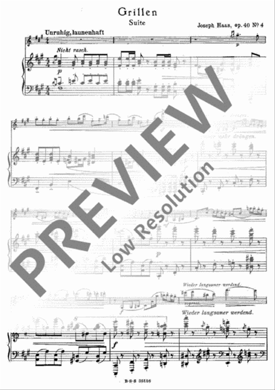 Grillen Violin Solo scores gallery preview page 2