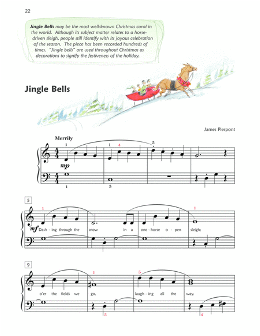 Premier Piano Course Christmas, Book 2A Piano Method scores gallery preview page 5