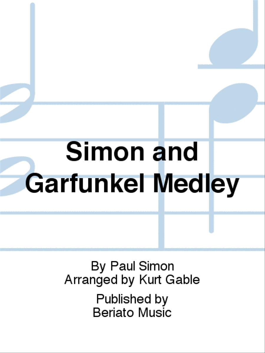 Simon and Garfunkel Medley Concert Band scores gallery preview page 1