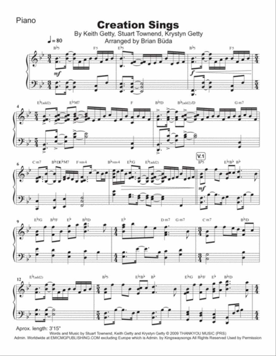 Creation Sings Piano Solo scores gallery preview page 2