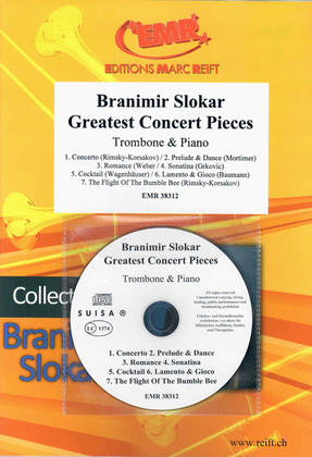 Book cover for Branimir Slokar Greatest Concert Pieces