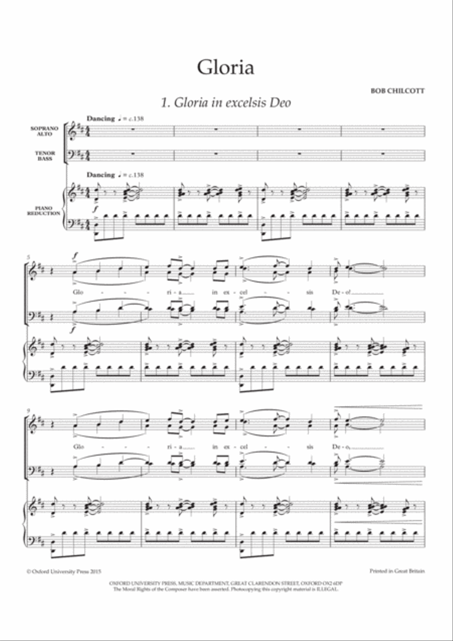 Gloria Gloria 4-Part scores gallery preview page 3