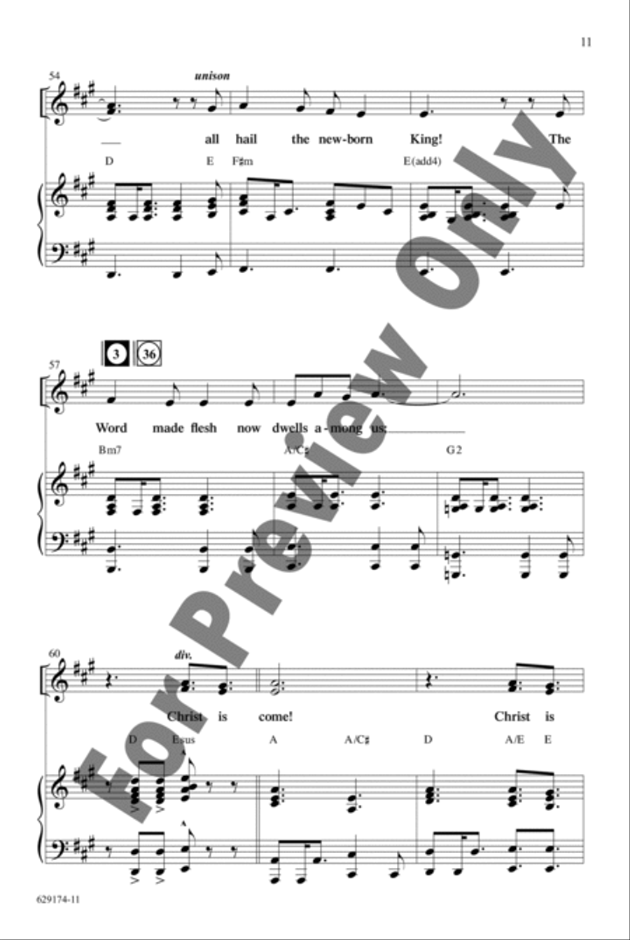 Noel, Christ Is Born! - Choral Book Unison Choir scores gallery preview page 14