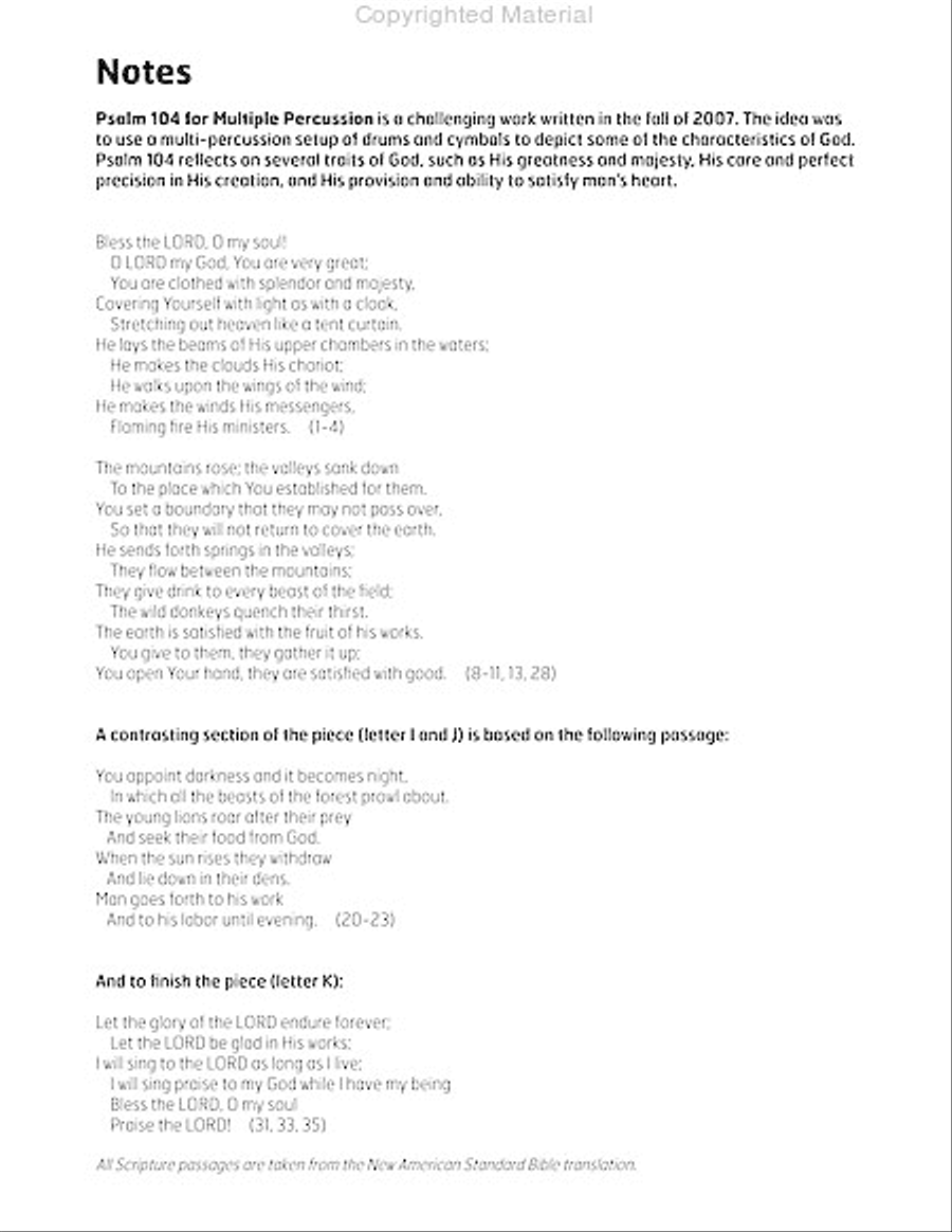 Psalm 104 Psalm 104 Snare Drum scores gallery preview page 3
