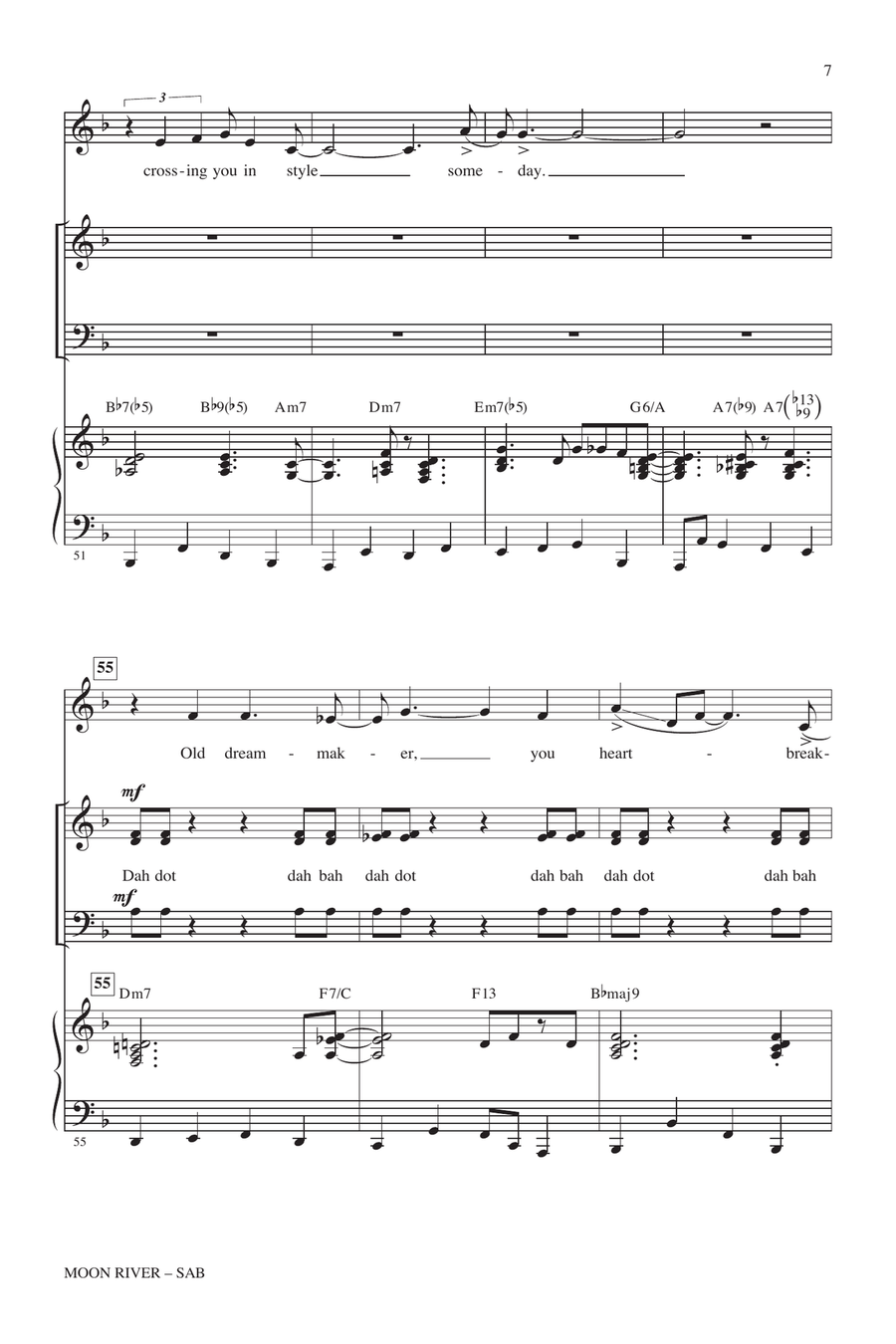 Moon River 3-Part scores gallery preview page 6
