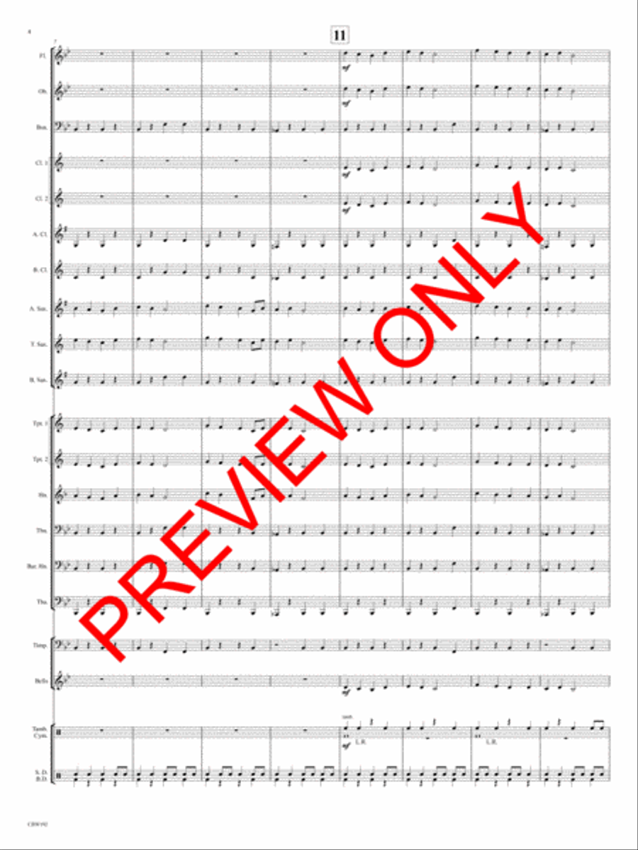 Cherry Lake March Concert Band scores gallery preview page 5