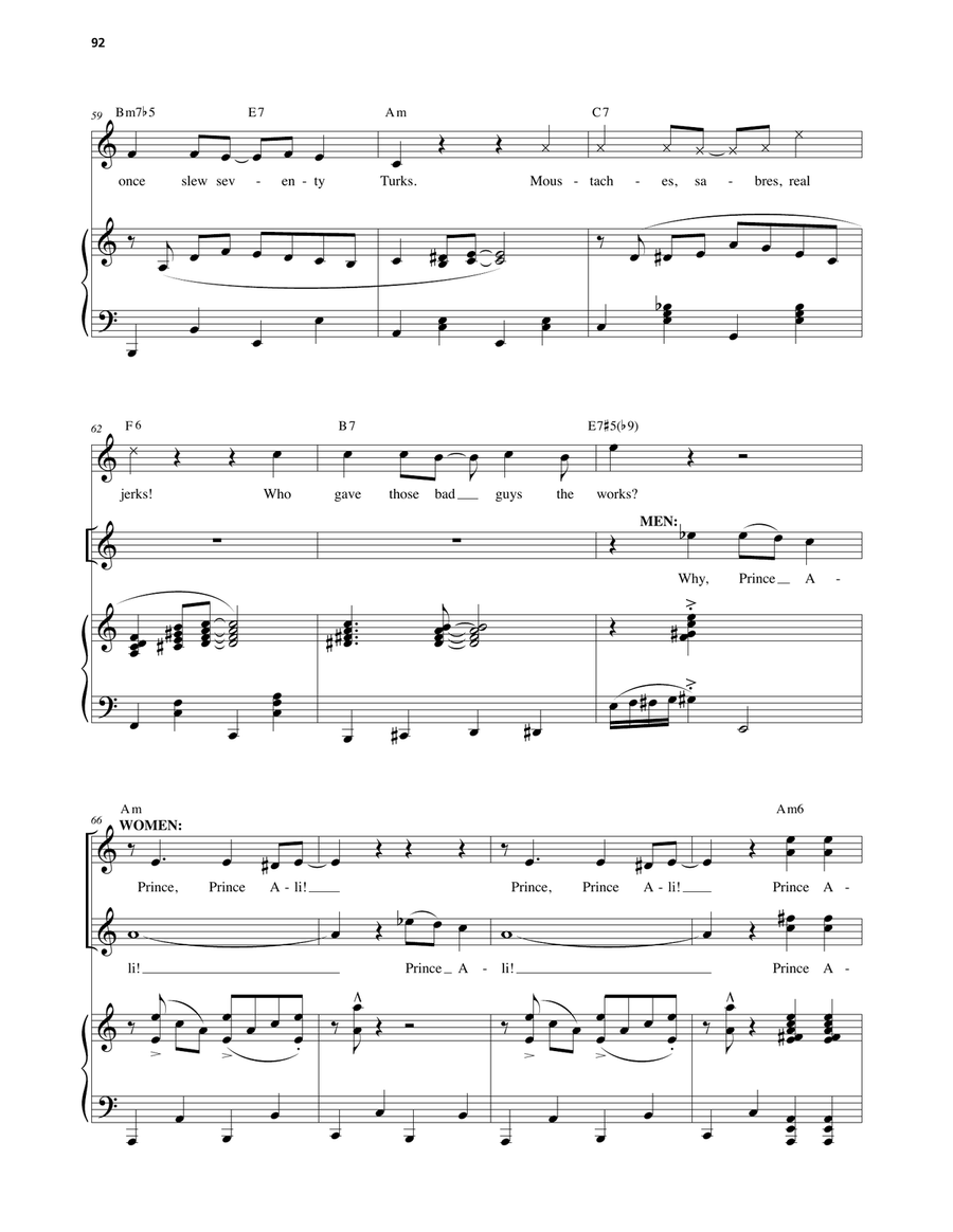Prince Ali (from Aladdin: The Broadway Musical) Voice scores gallery preview page 5