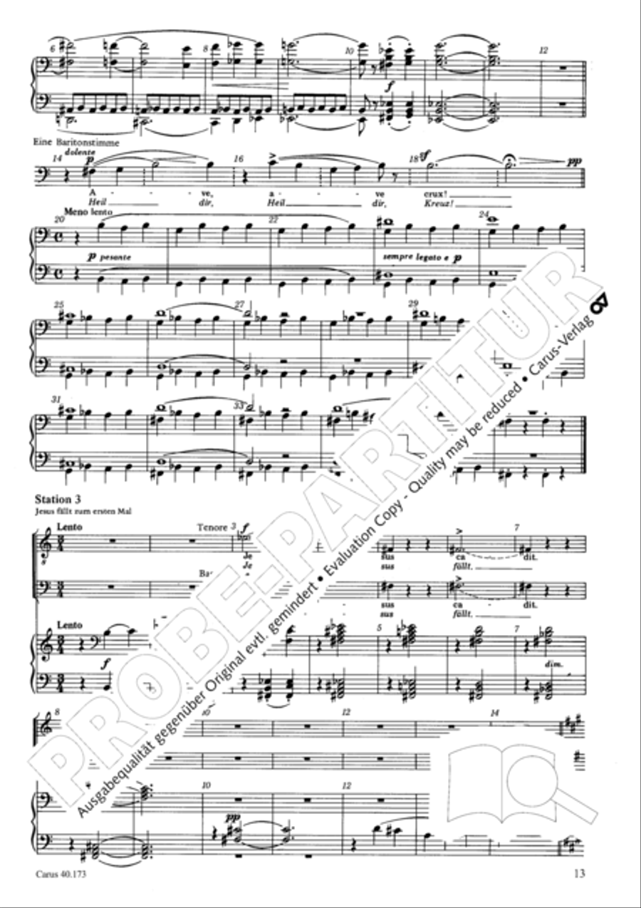 Via crucis 4-Part scores gallery preview page 14