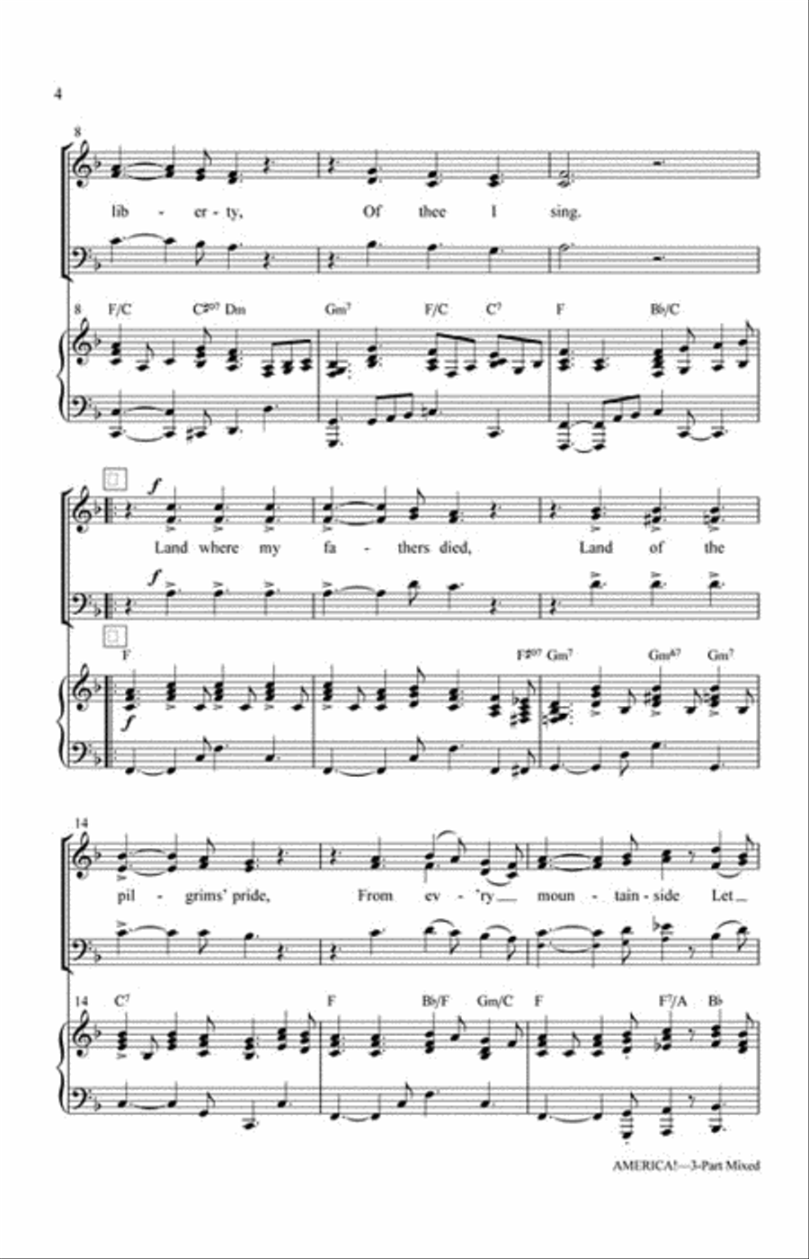 America! 3-Part scores gallery preview page 3
