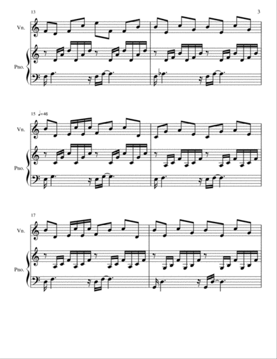 Prelude in C String Duet scores gallery preview page 3