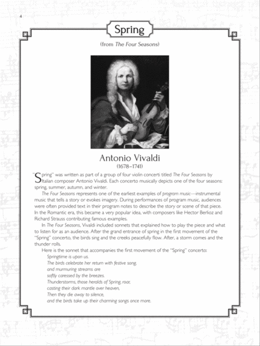 Easy Classical Themes Instrumental Solos for Strings String Orchestra scores gallery preview page 4