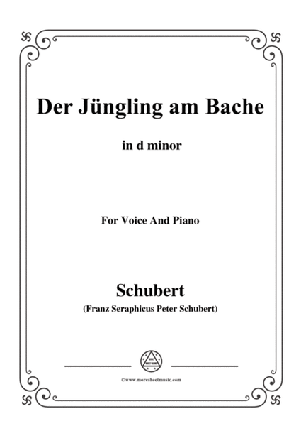 Schubert-Der Jüngling am Bache,Op.87 No.3,in d minor,for voice and piano image number null