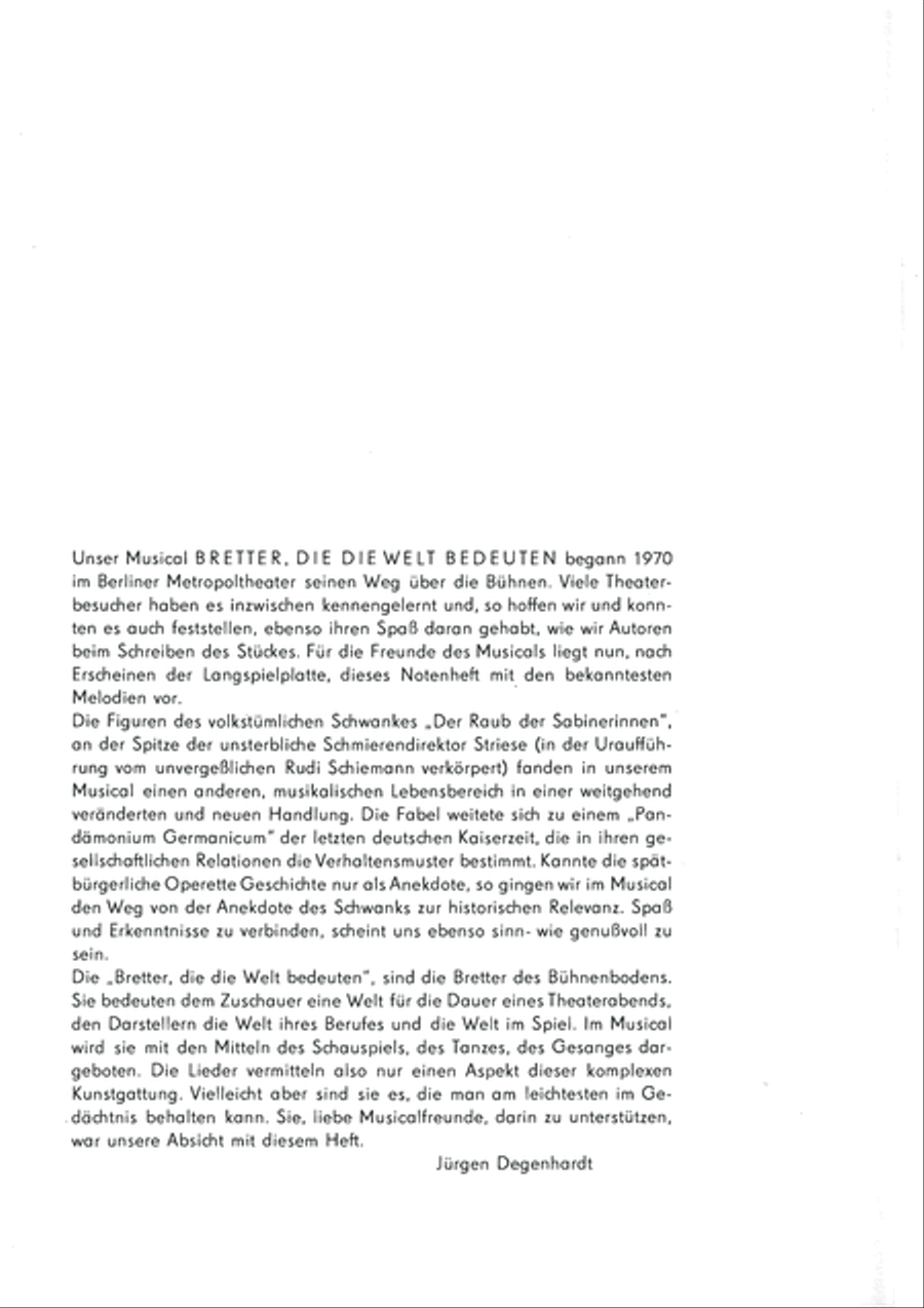 Bretter, die die Welt bedeuten Voice scores gallery preview page 3