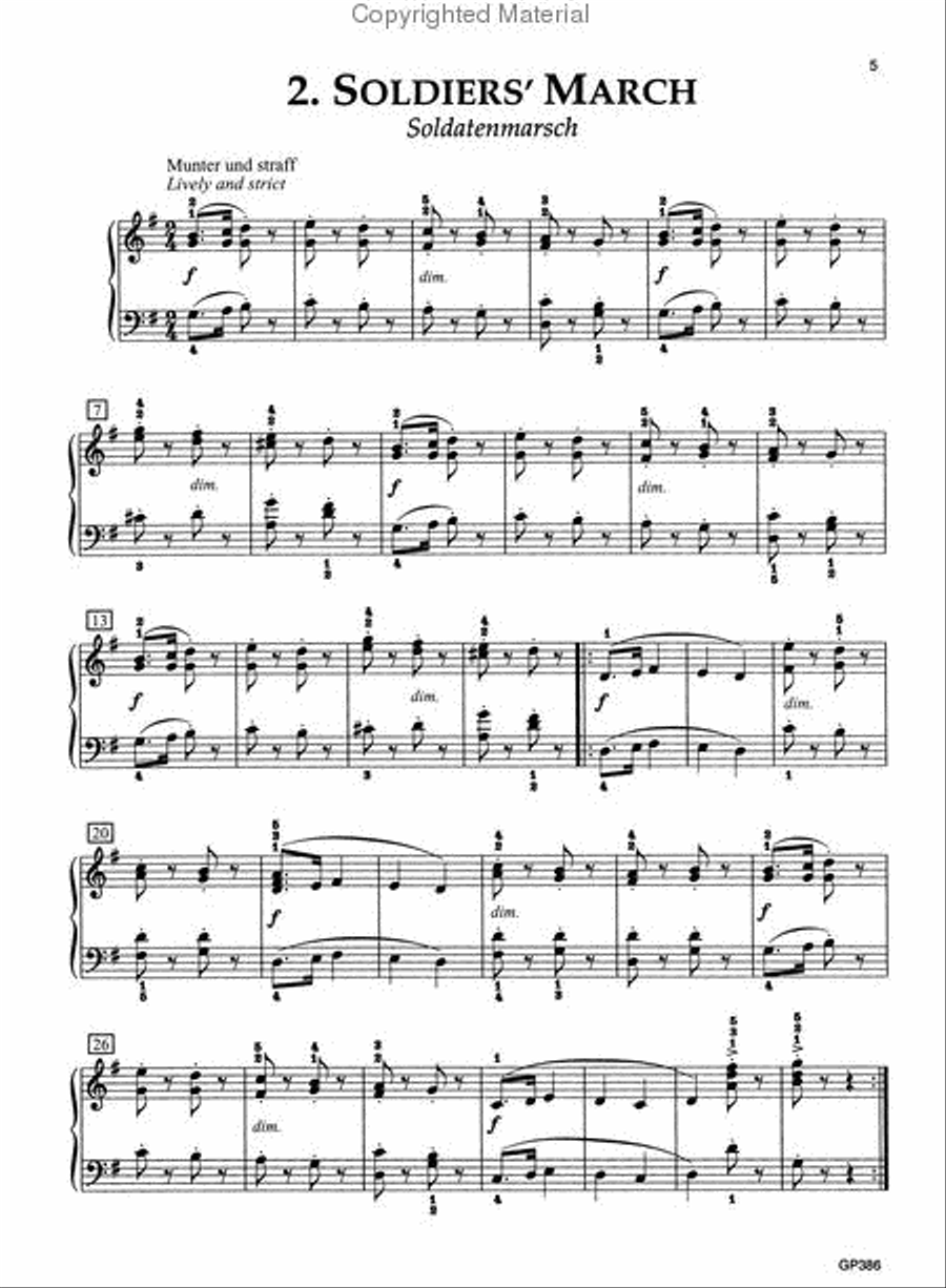 Album For The Young, Opus 68 Piano Solo scores gallery preview page 3