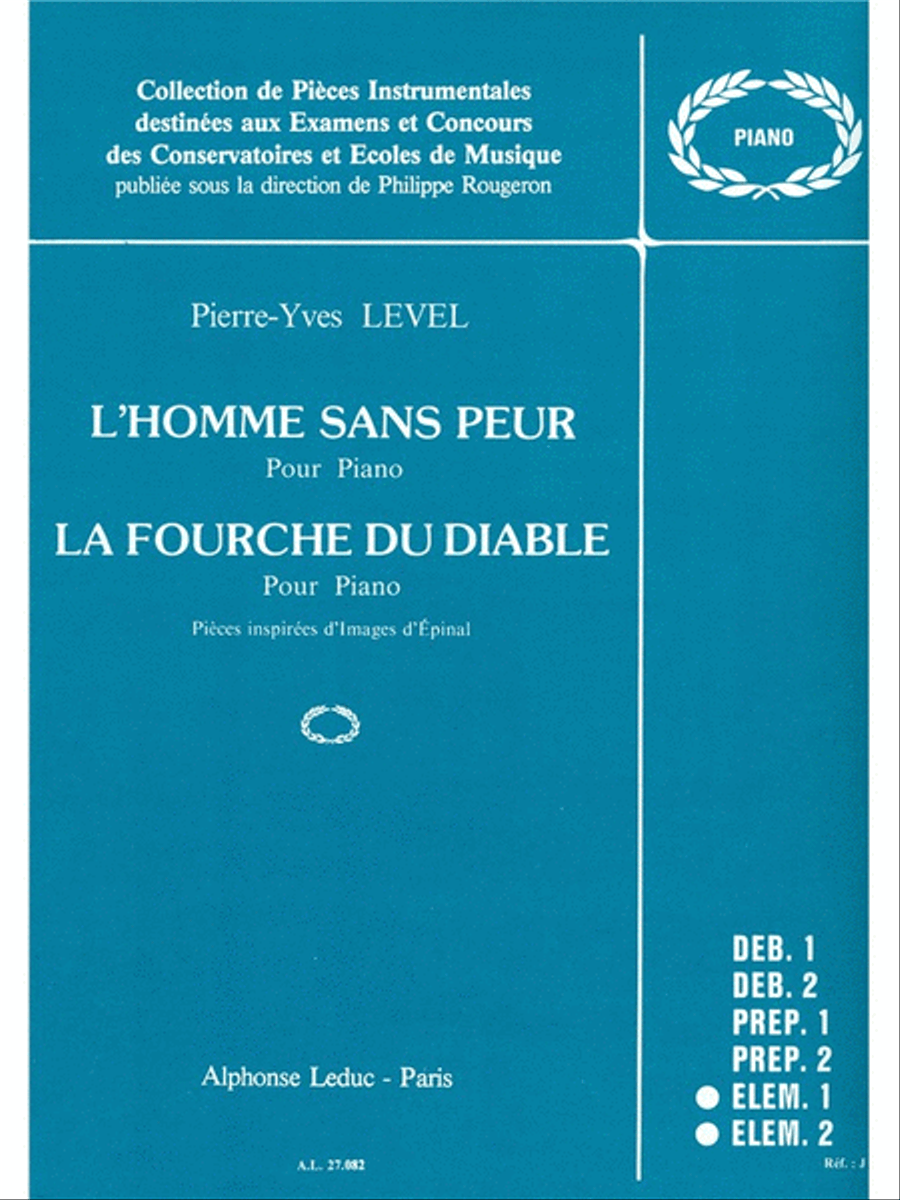 L'homme Sans Peur & La Fourche Du Diable (piano Solo) Piano Solo scores gallery preview page 1