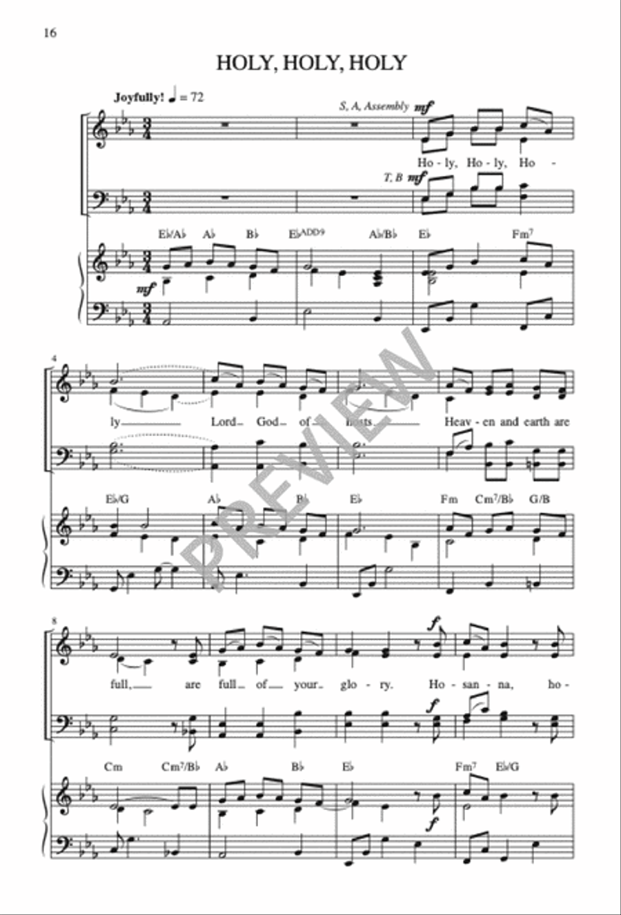 Missa de Lumine 4-Part scores gallery preview page 18