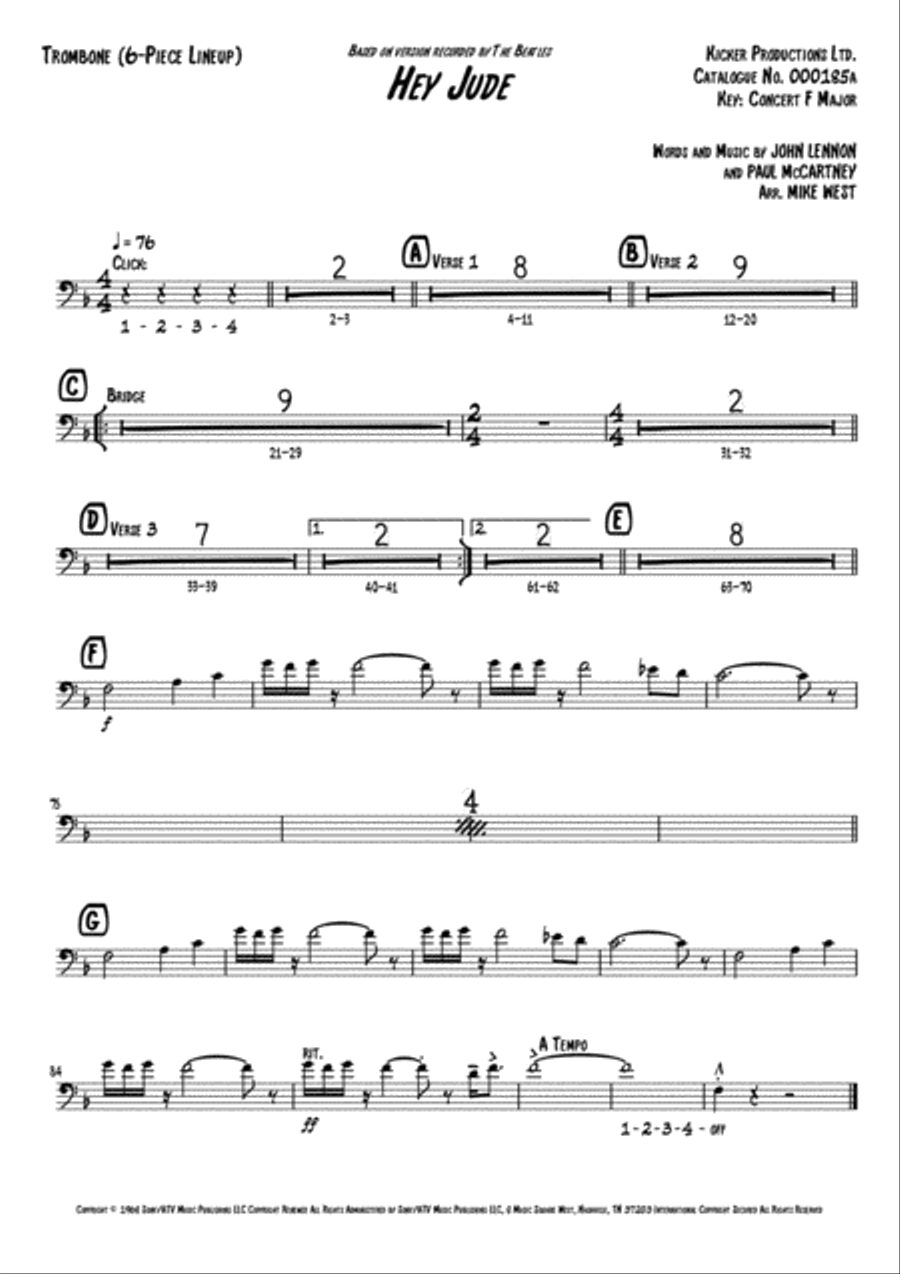 Hey Jude Small Ensemble scores gallery preview page 6