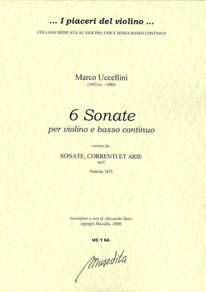 Book cover for 6 Sonate per violino e b.c. (Venezia, 1645)