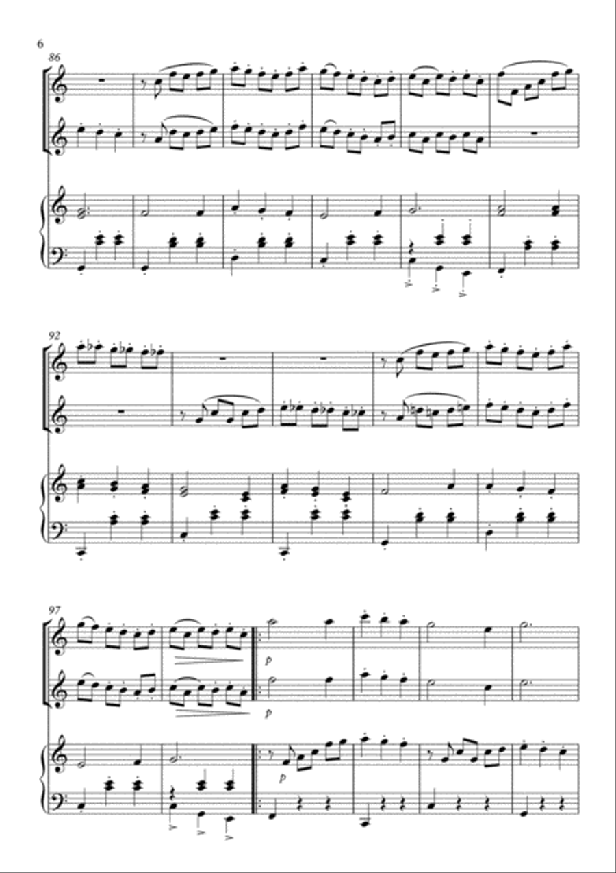 The Viennese Flutes Flute Solo scores gallery preview page 6