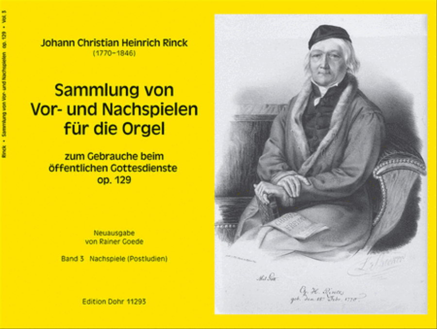 Sammlung von Vor- und Nachspielen für die Orgel zum Gebrauche beim öffentlichen Gottesdienste op. 129 -Band 3: Postludien (Nachspiele)- Organ scores gallery preview page 1