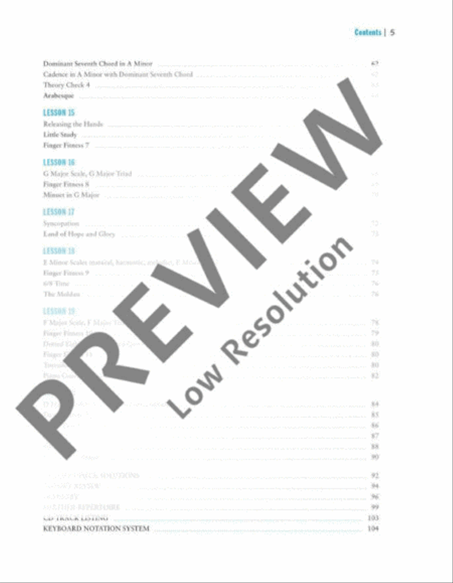 The Classical Piano Method Piano Method scores gallery preview page 6