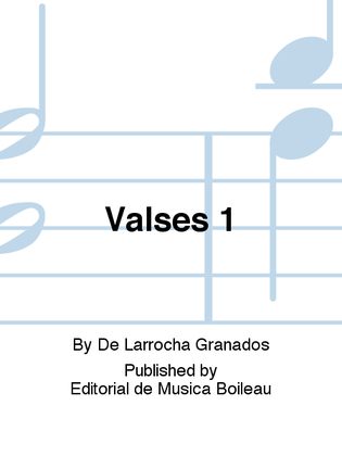 Book cover for Valses 1