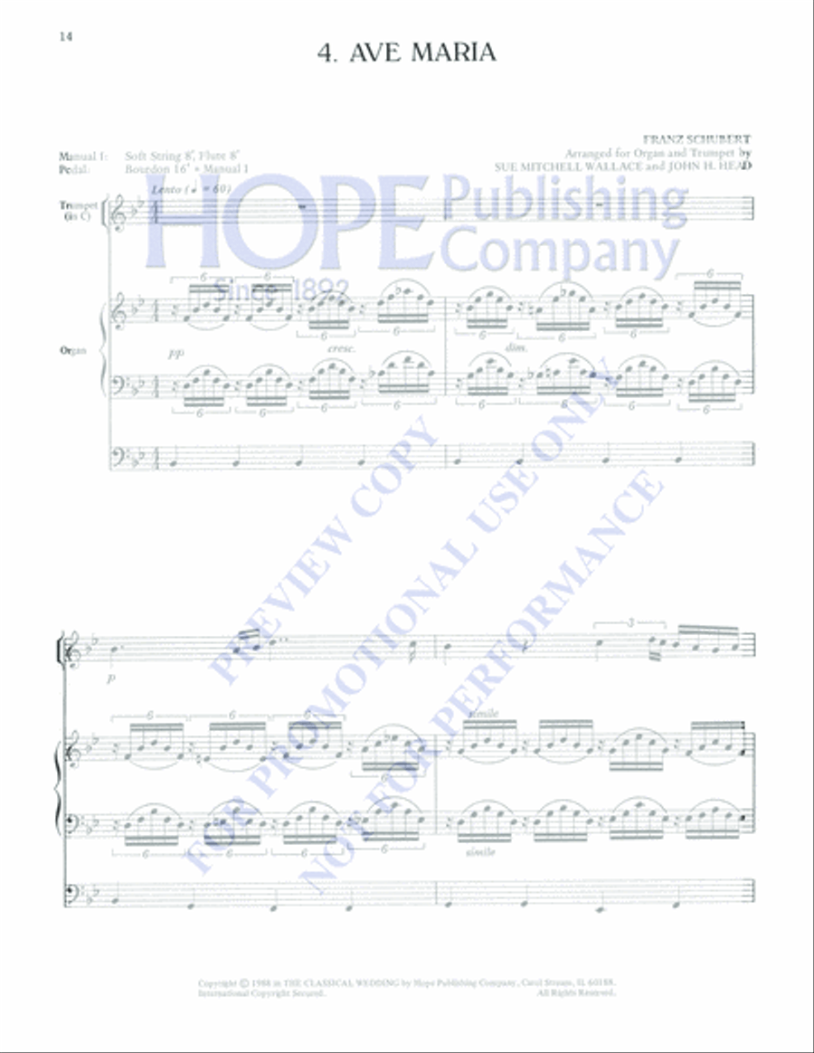 The Classical Wedding Trumpet Solo scores gallery preview page 16