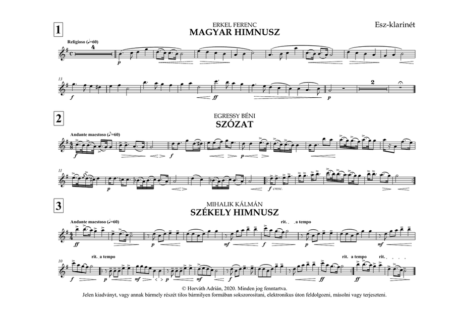 Indulókönyv 2020 - 07 Esz-klarinét Concert Band scores gallery preview page 5