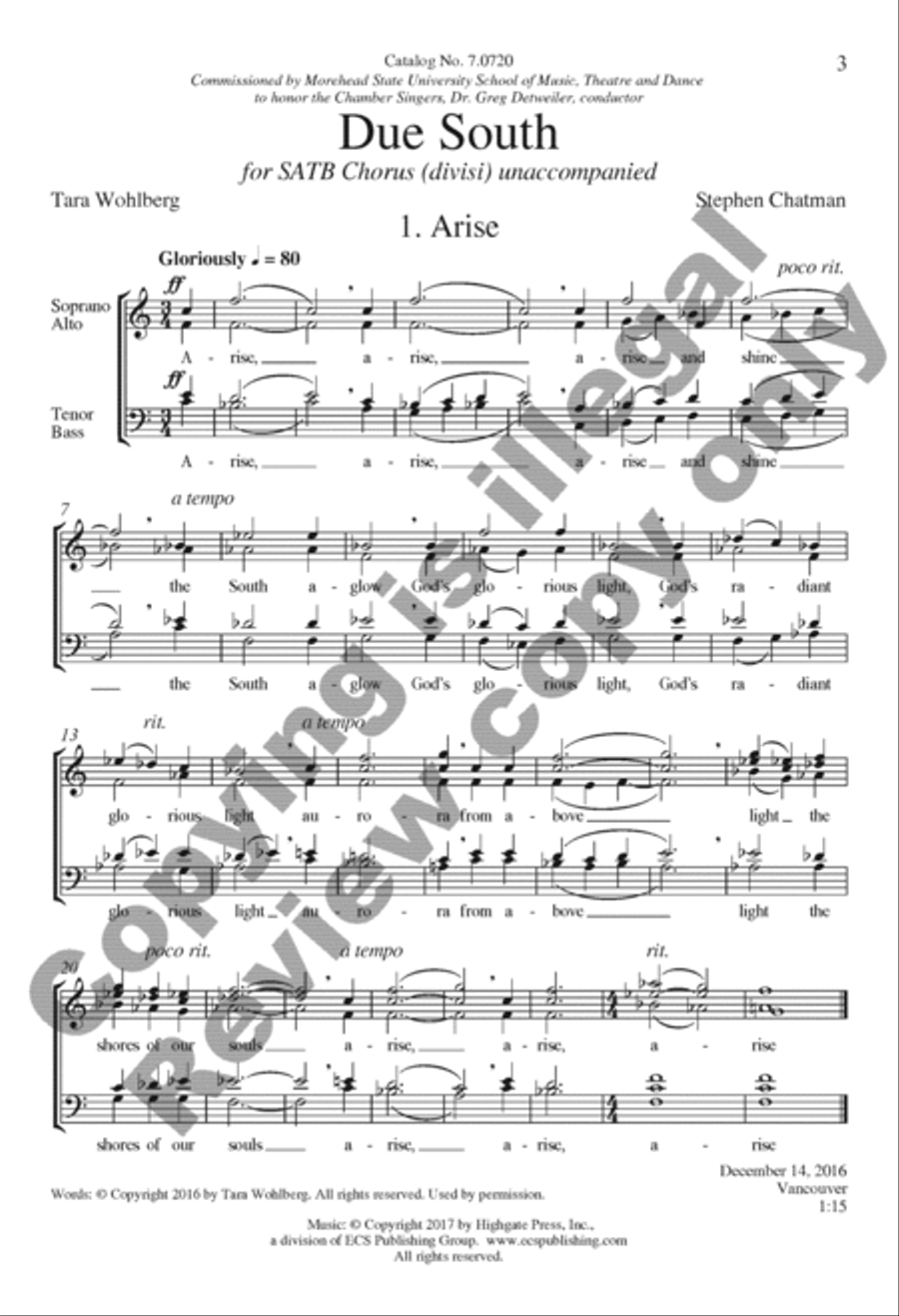 Due South (Complete Collection) 4-Part scores gallery preview page 3