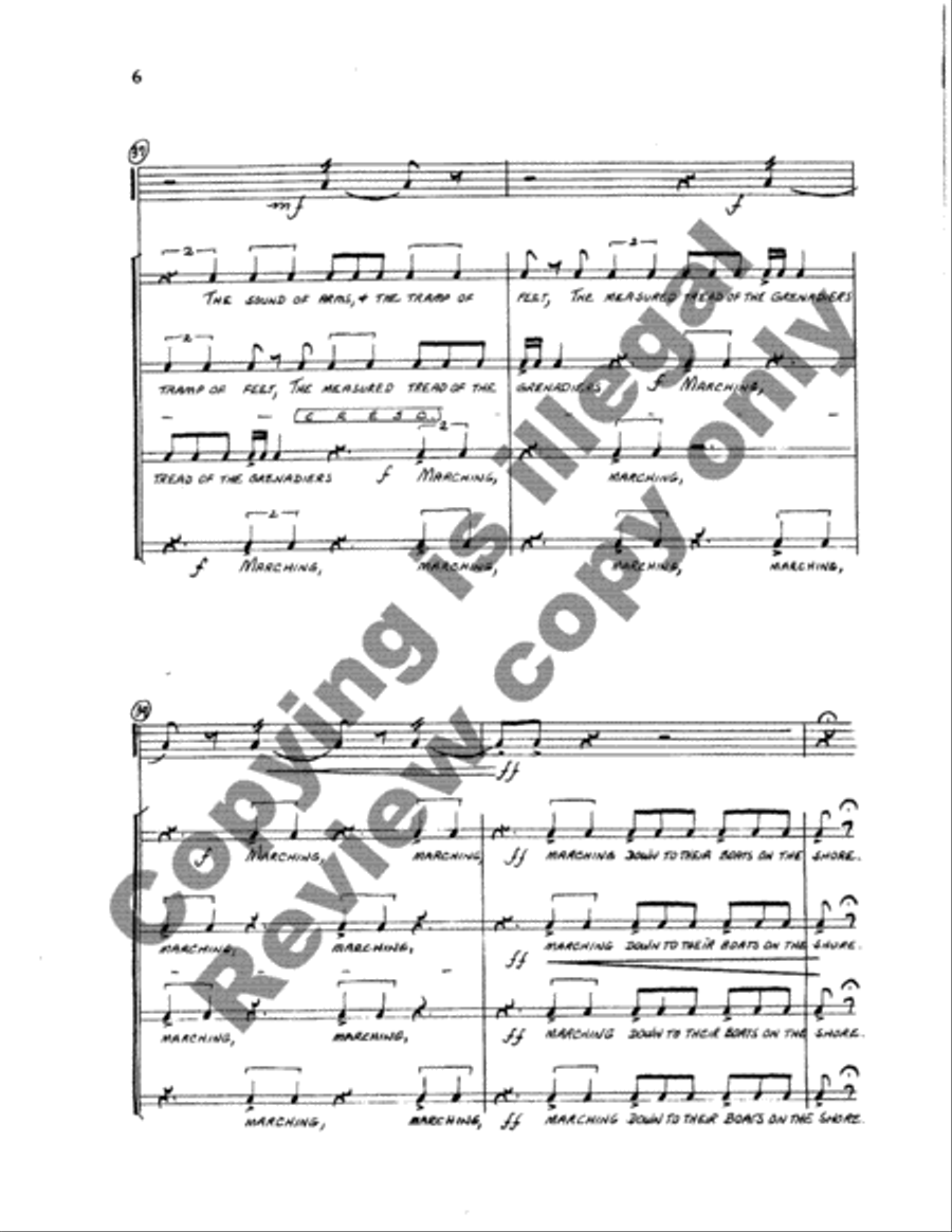 Paul Revere's Ride 4-Part scores gallery preview page 31