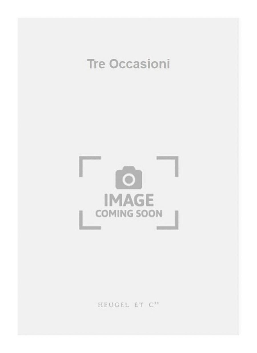 Tre Occasioni Orchestra scores gallery preview page 1