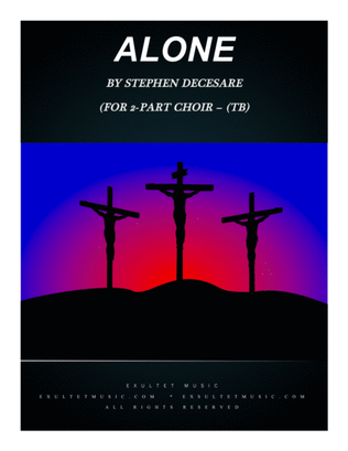 Book cover for Alone (for 2-part choir - (TB)