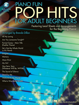 Book cover for Piano Fun – Pop Hits for Adult Beginners