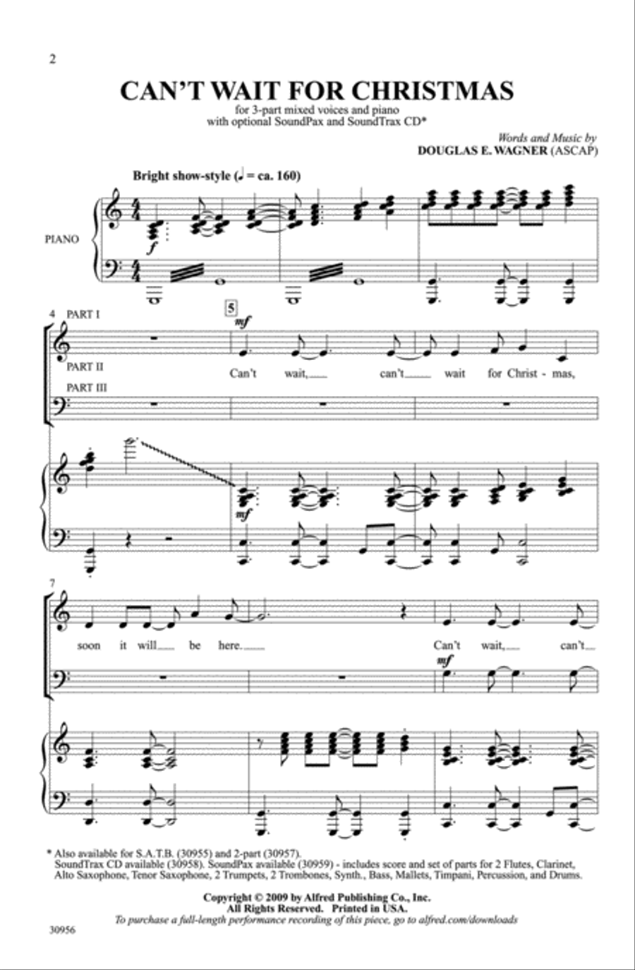 Can't Wait for Christmas 3-Part scores gallery preview page 2