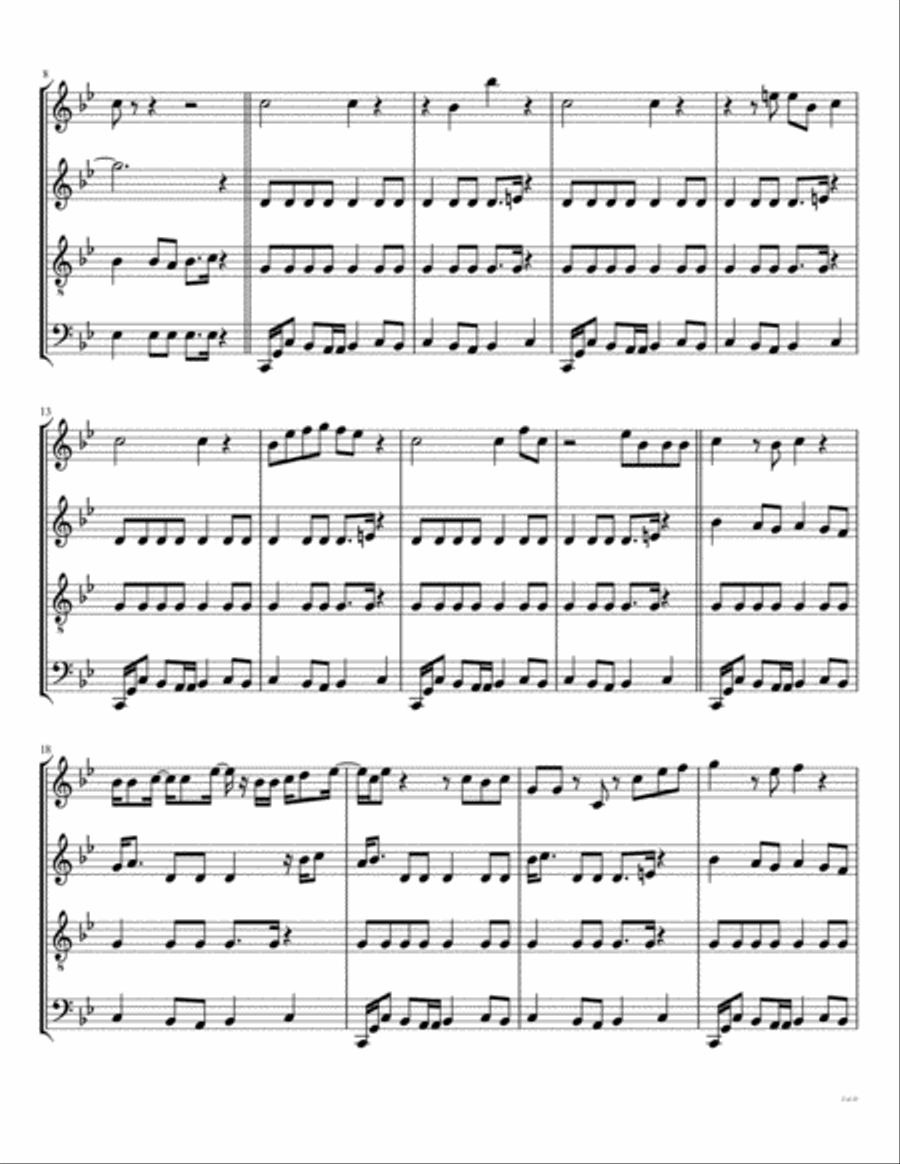 Fire Woodwind Quartet scores gallery preview page 3