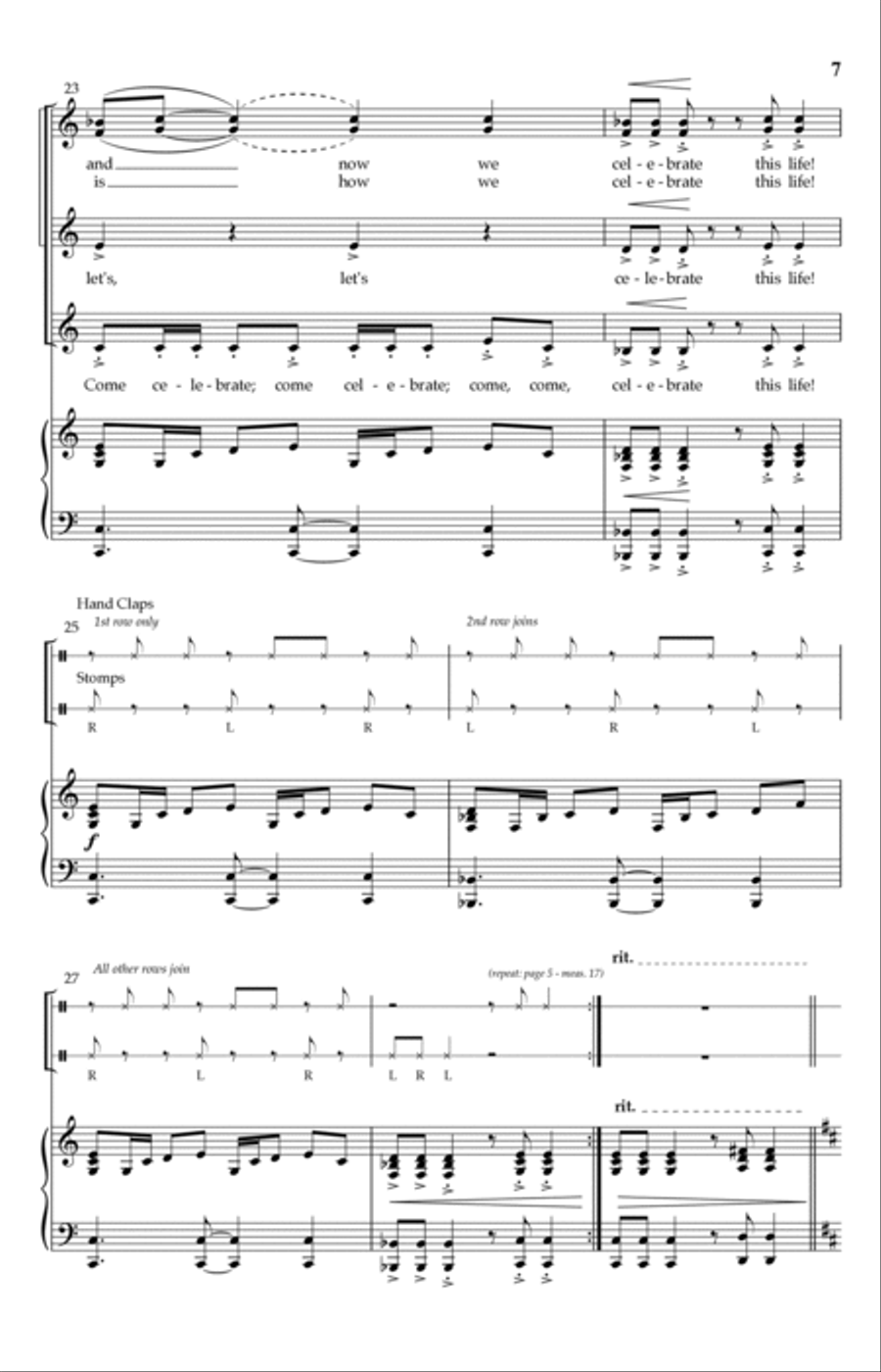 Celebrate This Life! 4-Part scores gallery preview page 5